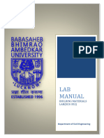 Building Material - Lab - Manual