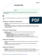 Web Analytics Practical File