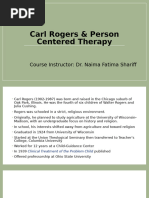 Carl Rogers and Person Centered Therapy