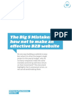 Big 5 B2B Website Mistakes