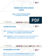 1.1 Introduction To Structural Steel Design