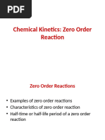 Lecture 5 Zero Order Reaction