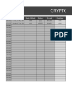 Template Crypto P - L Tracker