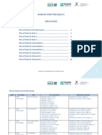 Plans of Study - Including FD-1