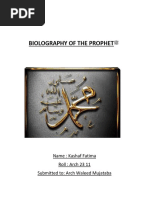 Biography of Holy Prophet SAW