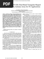 38 GHZ Dual-Band Triangular-Shaped Slot Microstrip Antenna Array For 5G Applications2018