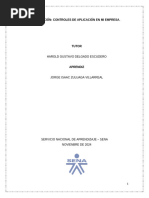 Evidencia Investigación Controles de Aplicación en Mi Empresa