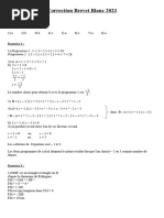 Correction Brevet Blanc 2023