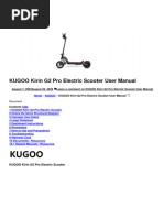 Manual Trotienta Electrica KUGOO G2 PRO