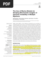 2019 The Use of Murine Models For Studying Mechanistic Insights of Genomic Instability in Multiple Myeloma