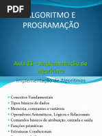 Aula 01 Algoritmo e Programacao - Implementacao