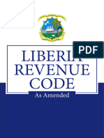 REVENUE CODE LIBERIA REVENUE CODE AMENDEMENT 2020 Min