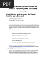 Habilitando Aplicaciones de Visual FoxPro para Internet