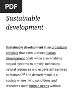 Sustainable Development