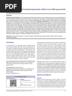 Comparative Study of Mechanical Properties of Direct Core Build-Up Materials