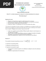 TD de Macrodynamique1 - Fiche1 - 2024 - 2025