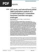 DFT Study, and Natural Bond Orbital (NBO) Population Analysis of 2 (2 Hy Dro Xyp Hen Yl) 1 Azaazulene Tautomers and Their Mercapto Analouges