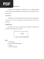 Statistical Treatment of Data