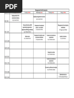 Management Time Table 3rd Sem