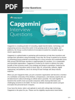 Capgemini Interview Questions