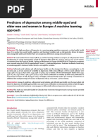 Predictors of Depression Among Middle-Aged and