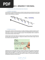 Anexo I - Binario y Decimal