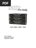 MAX 300X - 400X - 700X - SKP Pro Audio