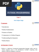 Python Unit 1