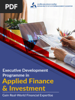 Applied Finance Brochure