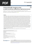 Subwavelength Imaging Using A Solid-Immersion Diffractive Optical Processor