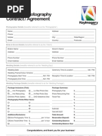 Wedding Photography Contract Template