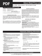 2024 Retail Price List