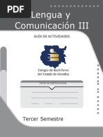 Guía Actividades Lengua y Comunicación III