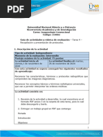 Guia de Actividades y Rúbrica de Evaluación - Unidad 3 - Tarea 4 - Recopilación y Presentación de Protocolos