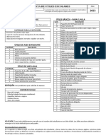 Lista de Útiles INICIAL-2023