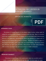 Process of Issuing Securities in Primary Market