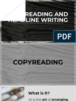 Copyreading and Headline Writing