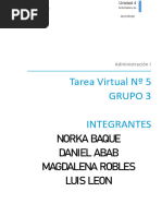 Administracion - Unidad 4 Tarea Virtual 5