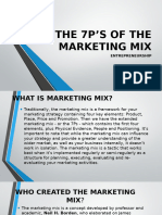 The 7PS of The Marketing Mix