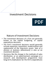 Investment Decisions