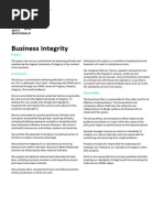 Business Integrity (Ethics) Code of Conduct Form - Jan 2023