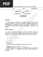 KCET-Matrices & Determinants 2024