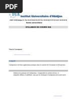 Syllabus Calcul Intégral ADA IUA 24-25