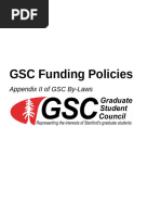 GSC Funding Policies