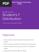 6.1 Student's T Test