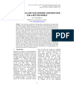 Sustainable Low Cost Housing Constructio