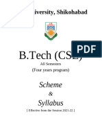 B.Tech Updated New Syllabus