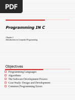 Programming IN C: Introduction To Computer Programming