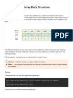 Array Data Structure