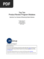 Top 10 Product Review Program Mistakes White Paper